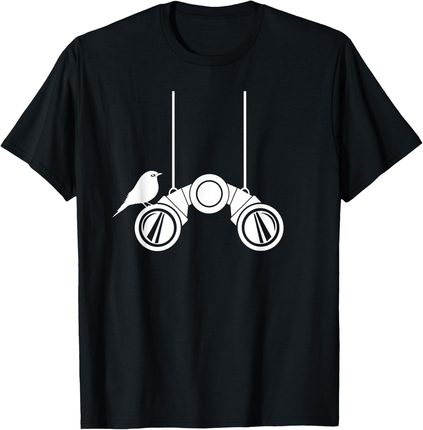 Hanging binoculars Birdwatchers costume ideas Bird watching T-Shirt - T-Shirt | Black