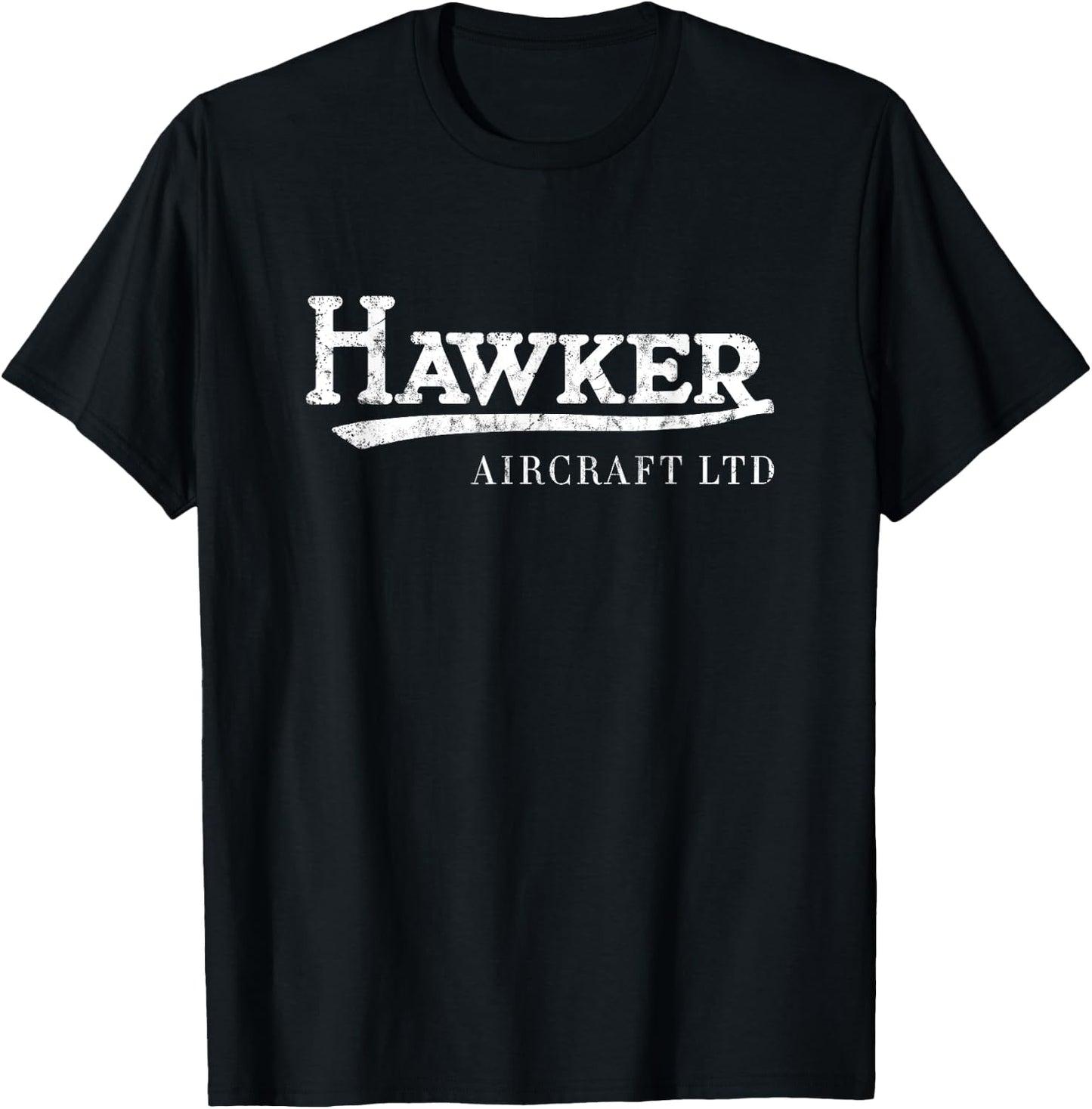 Hawker Aircraft Logo | Hawker Hurricane Vintage Aviation T-Shirt - T-Shirt | Black