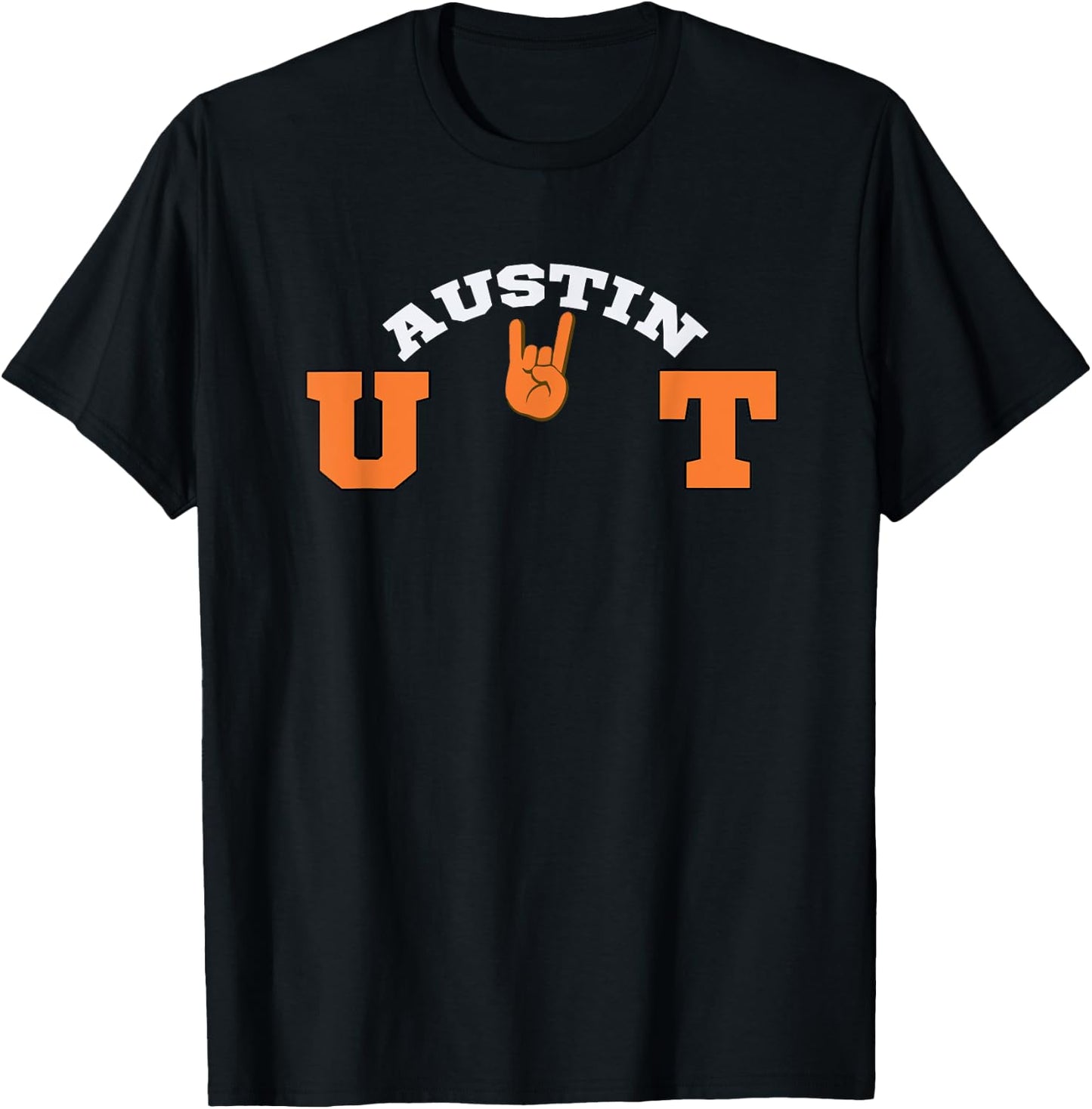 UT Austin Game Day Apparel -Adults Workout Black Small Classic Fit Short Sleeve T-Shirt - T-Shirt | Black