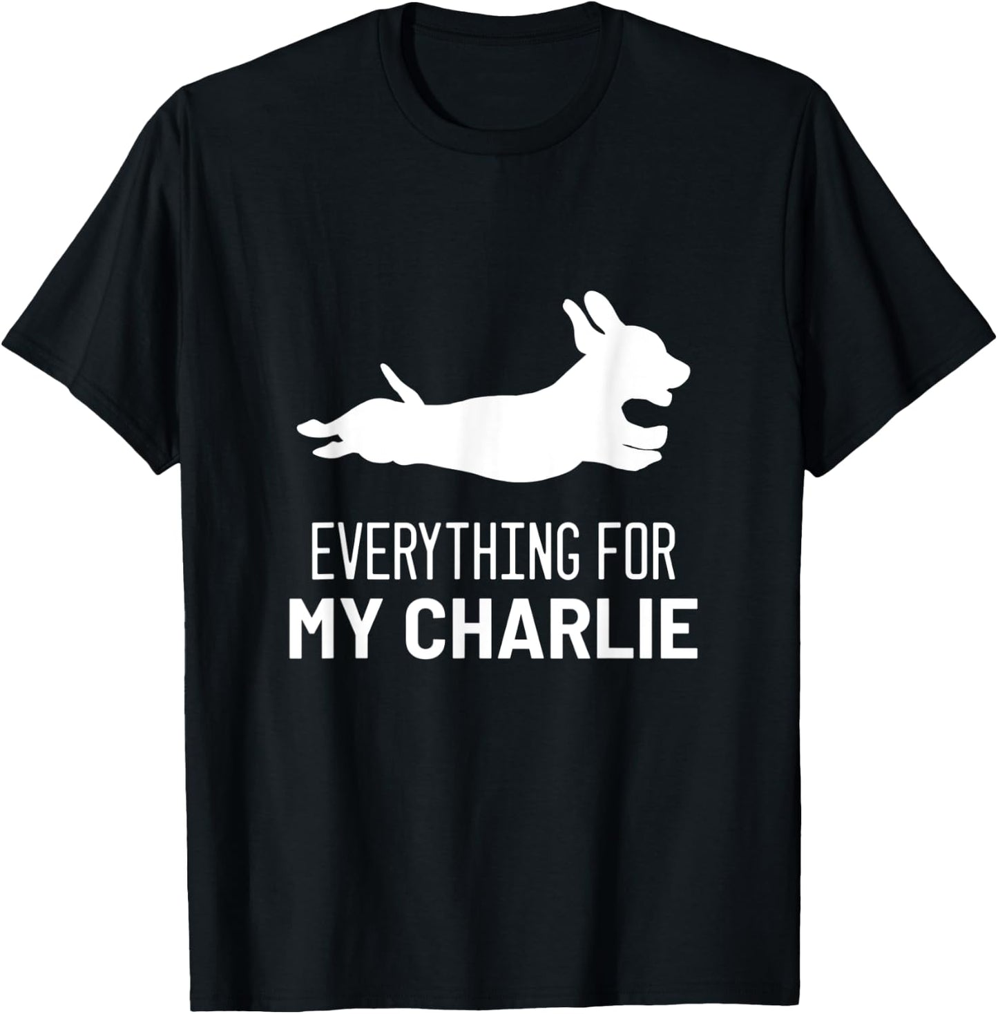 Dachshund Charlie Animal Rescuer T-Shirt - T-Shirt | Black