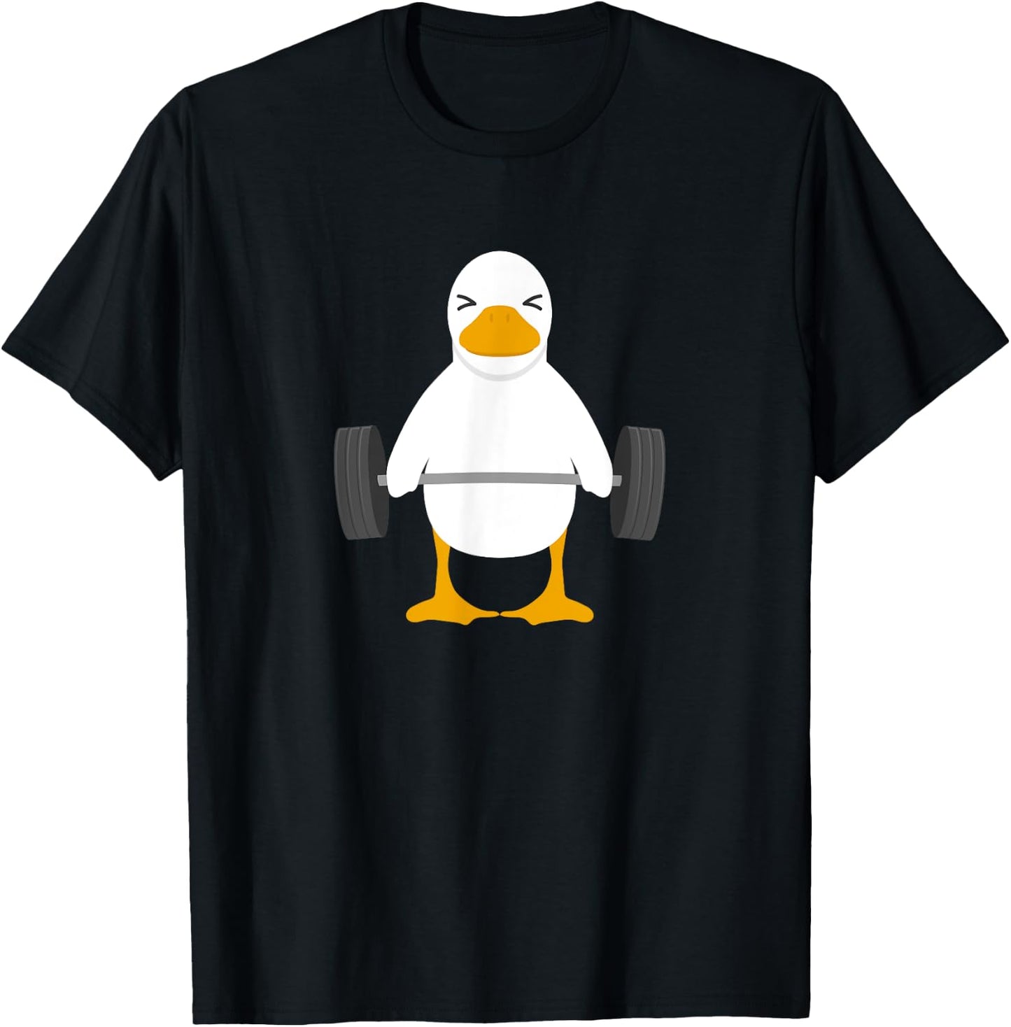 Duck Deadlift Design - Weight Lifting Gym Workout T-Shirt - T-Shirt | Black