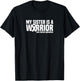 My Sister is a Warrior White Ribbon Lung Cancer Awareness T-Shirt - T-Shirt | Black
