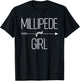 Millipede Girl Gift Arthropod Animal Lover T-Shirt - T-Shirt | Black
