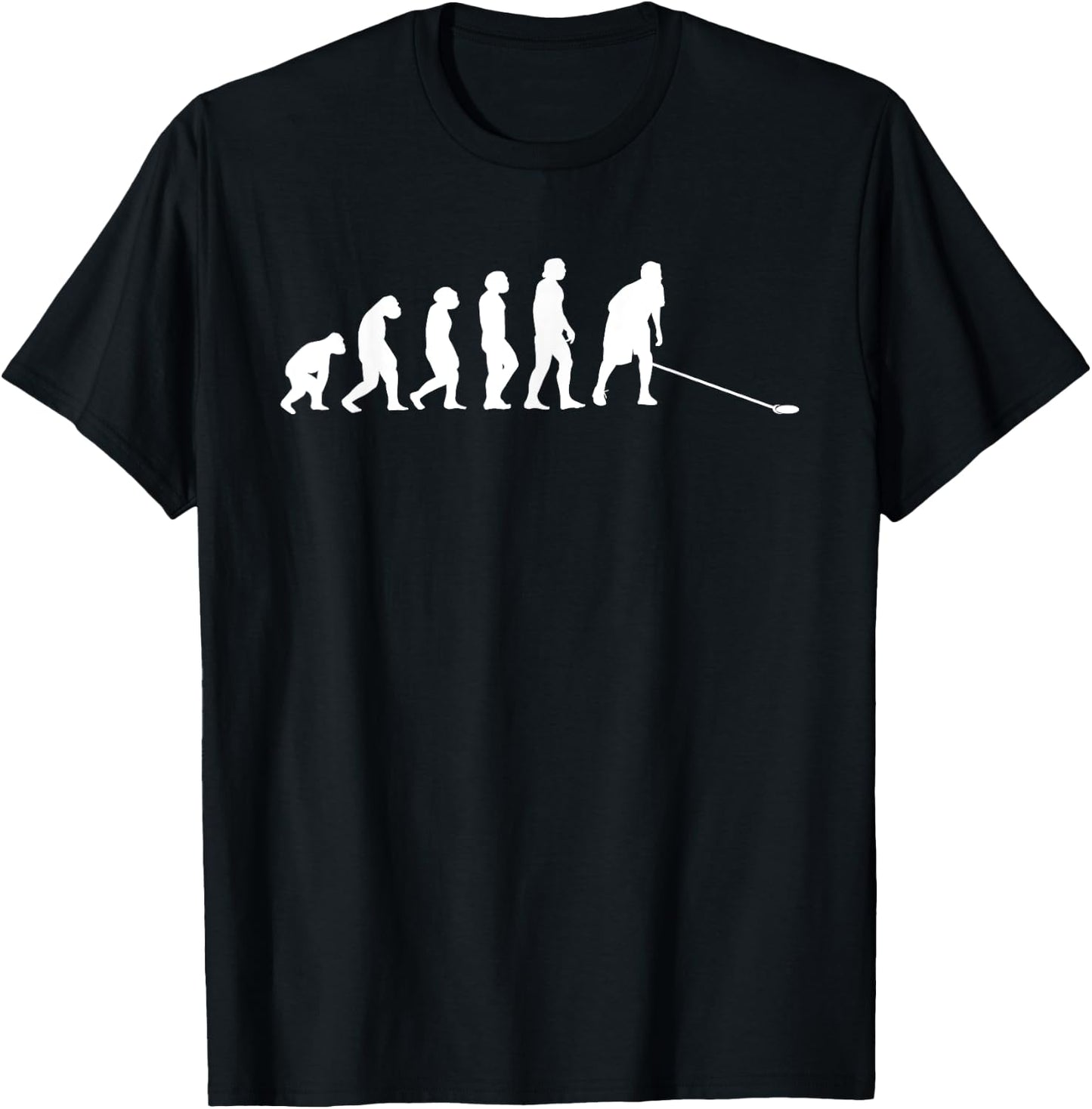 Great shuffleboard evolution gift cue and disk T-Shirt - T-Shirt | Black