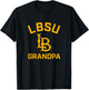 Cal State Long Beach CSULB Arched Grandpa Men Women T-Shirt - T-Shirt | Black