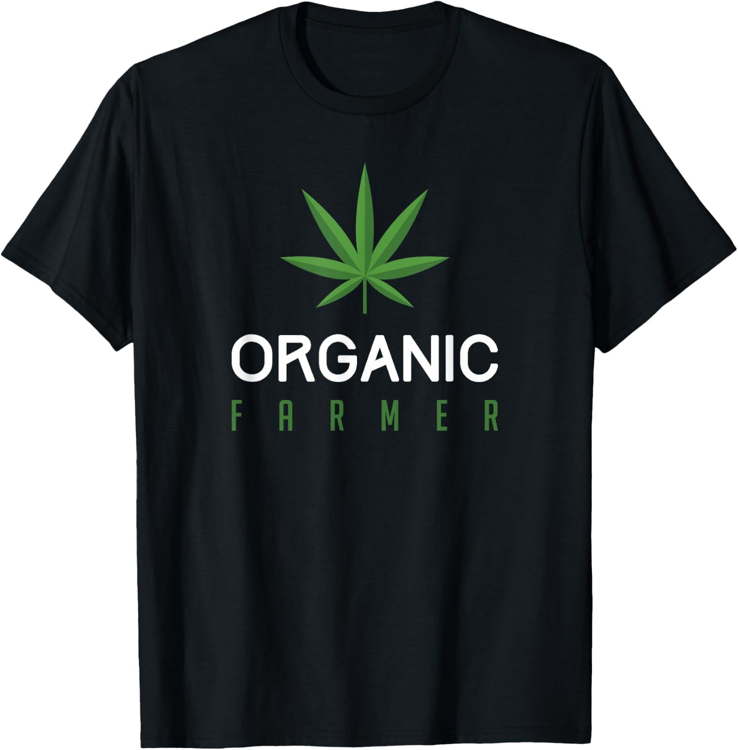 Cannabis Funny Organic Farmer Weed THC 420 Marijuana Gift T-Shirt - T-Shirt | Black