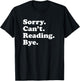 Funny Reading Books Gift Women Boys or Girls T-Shirt - T-Shirt | Black
