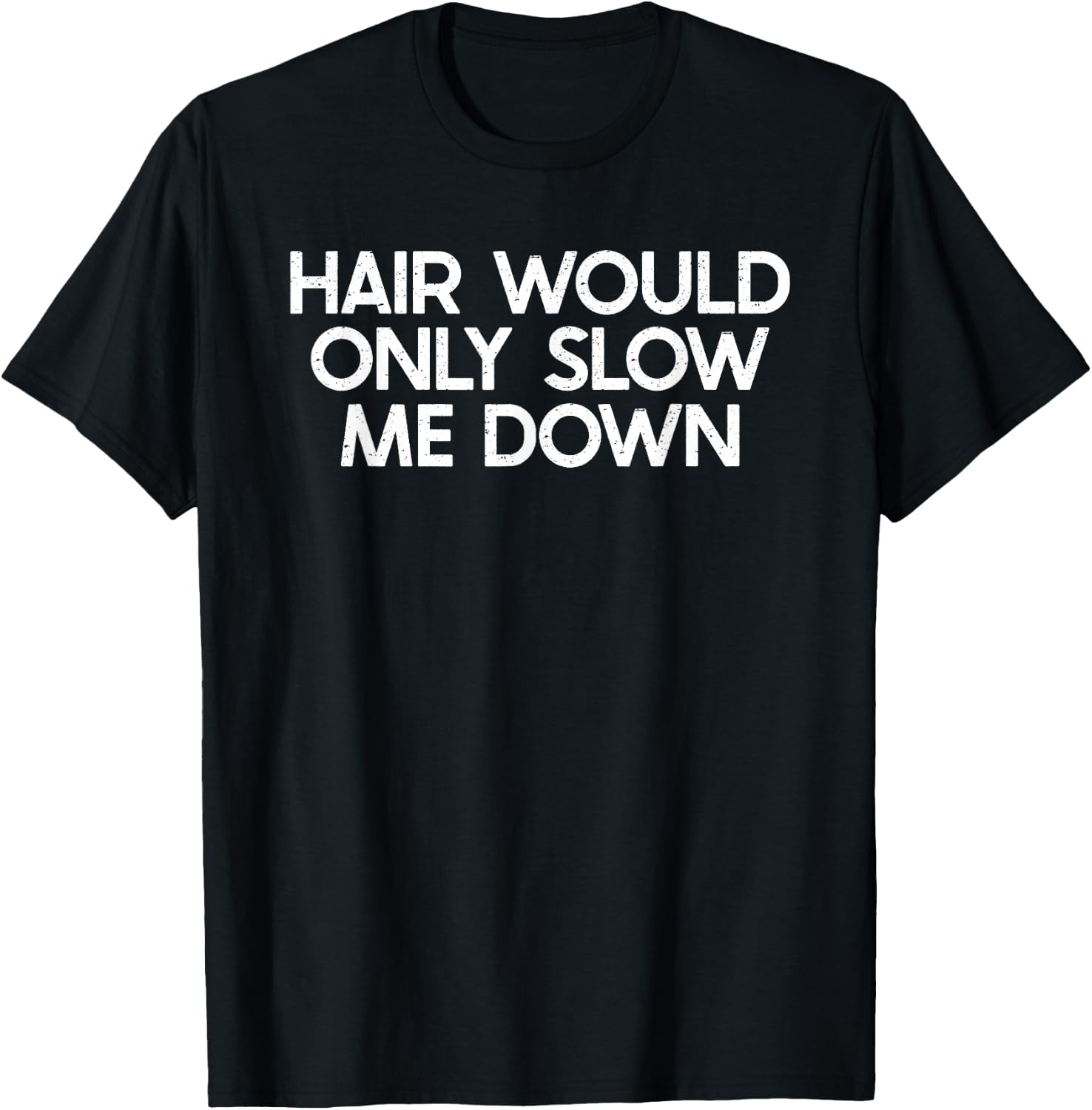Funny Bald Man Item For Bald Men Ideas Balding Head Saying T-Shirt - T-Shirt | Black