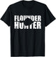 Flounder Hunter Fishing T-Shirt - T-Shirt | Black