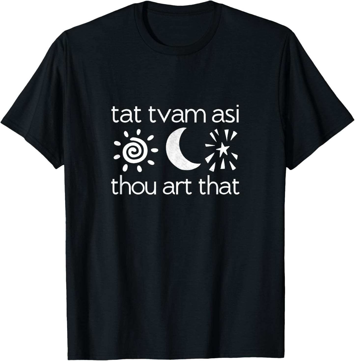 Tat Tvam Asi Thou Art That | Sanskrit Yoga T-Shirt - T-Shirt | Black