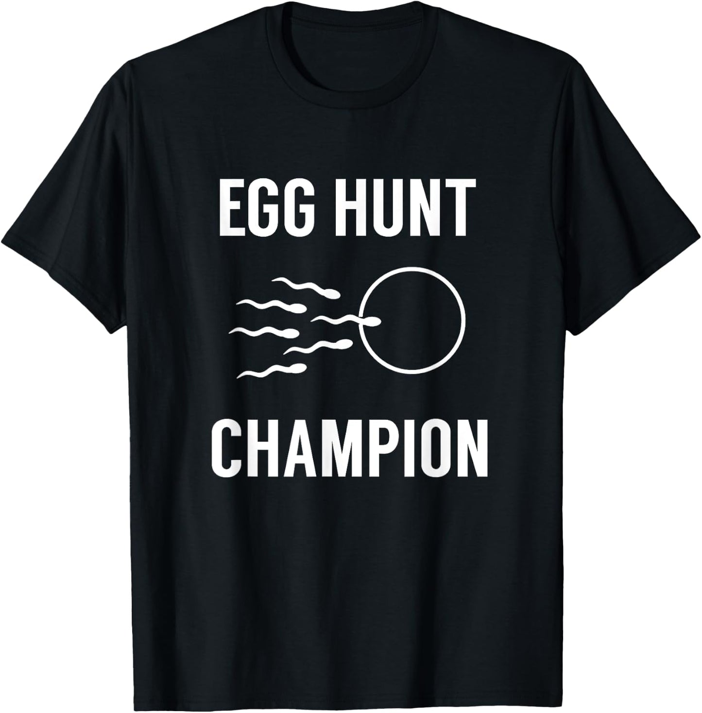 Egg Hunt Champion Funny Dad Easter Pregnancy Announcement T-Shirt - T-Shirt | Black