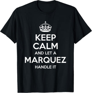 MARQUEZ Funny Surname Family Tree Birthday Reunion Gift T-Shirt - T-Shirt | Black