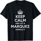 MARQUEZ Funny Surname Family Tree Birthday Reunion Gift T-Shirt - T-Shirt | Black