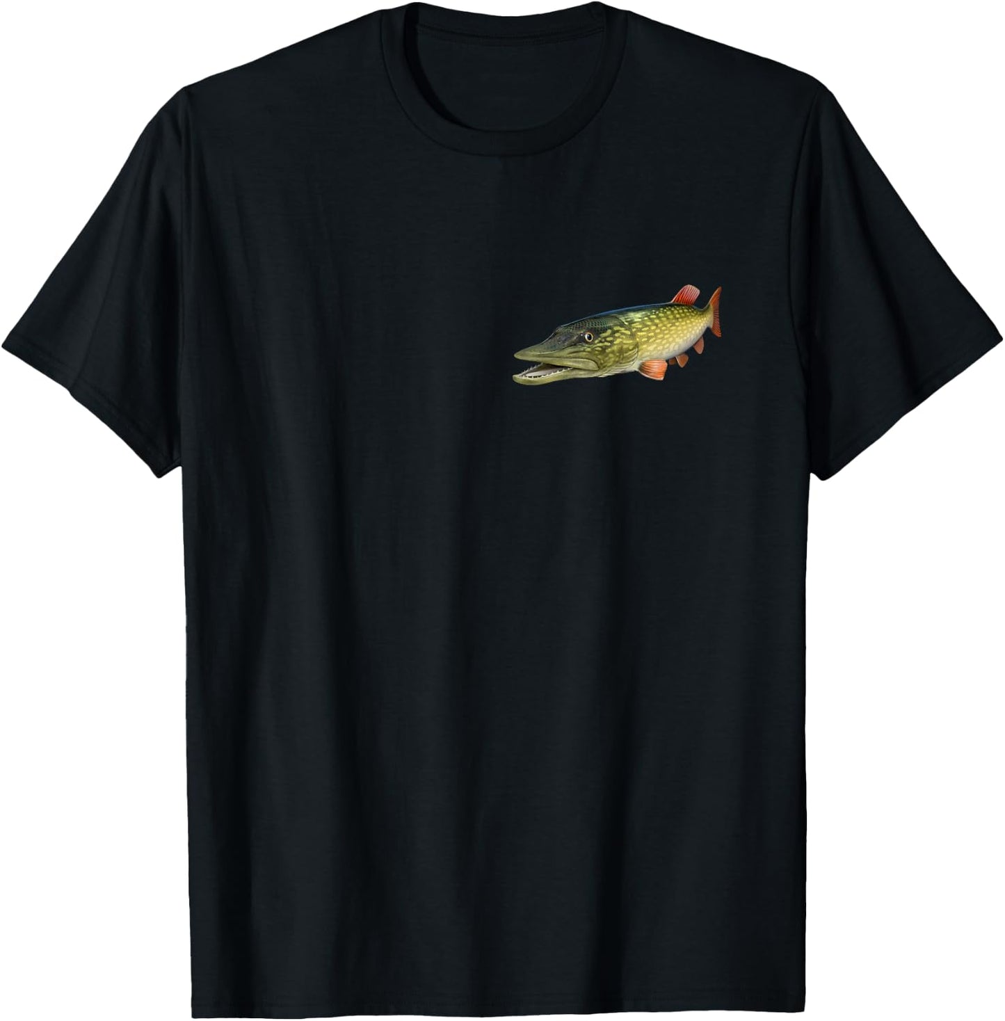 Northern Pike Fishing T-Shirt - T-Shirt | Black