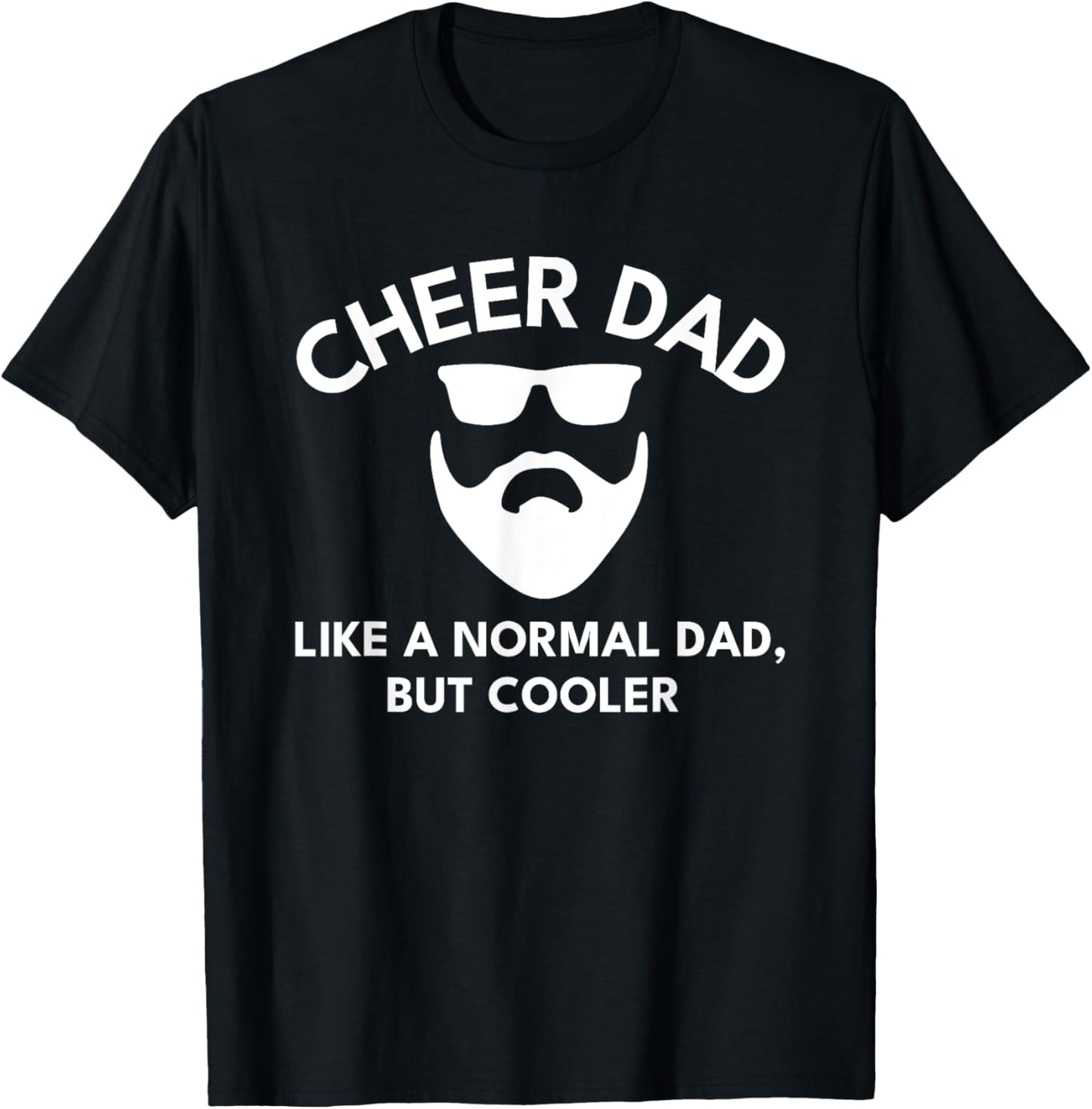 Cheer Dad Cheerleading Bearded Definition T-Shirt - T-Shirt | Black