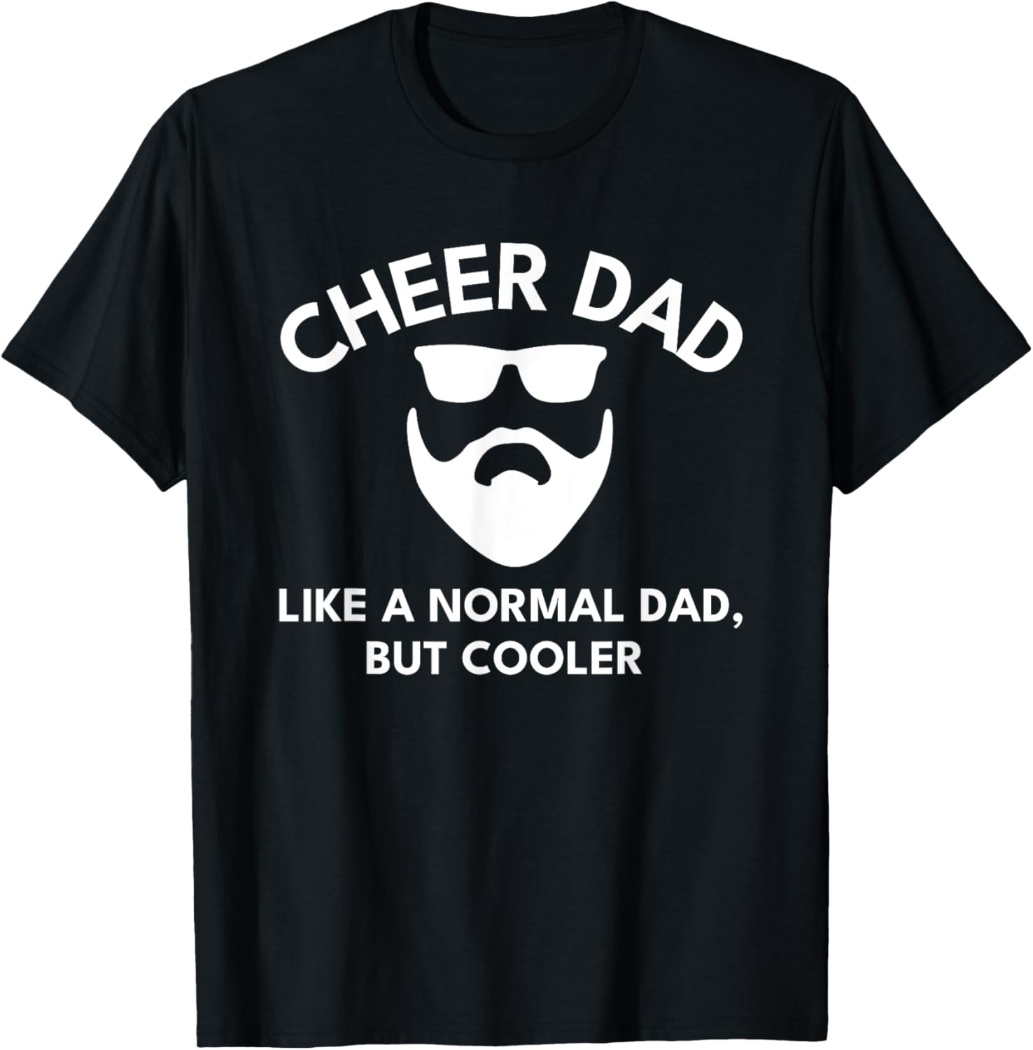 Cheer Dad Cheerleading Bearded Definition T-Shirt - T-Shirt | Black