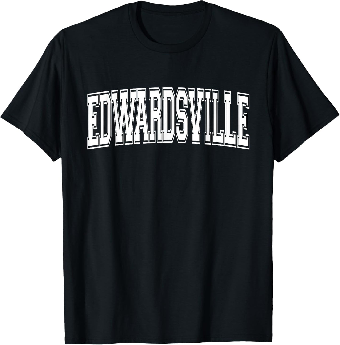 EDWARDSVILLE IL ILLINOIS USA Vintage Sports Varsity Style T-Shirt - T-Shirt | Black