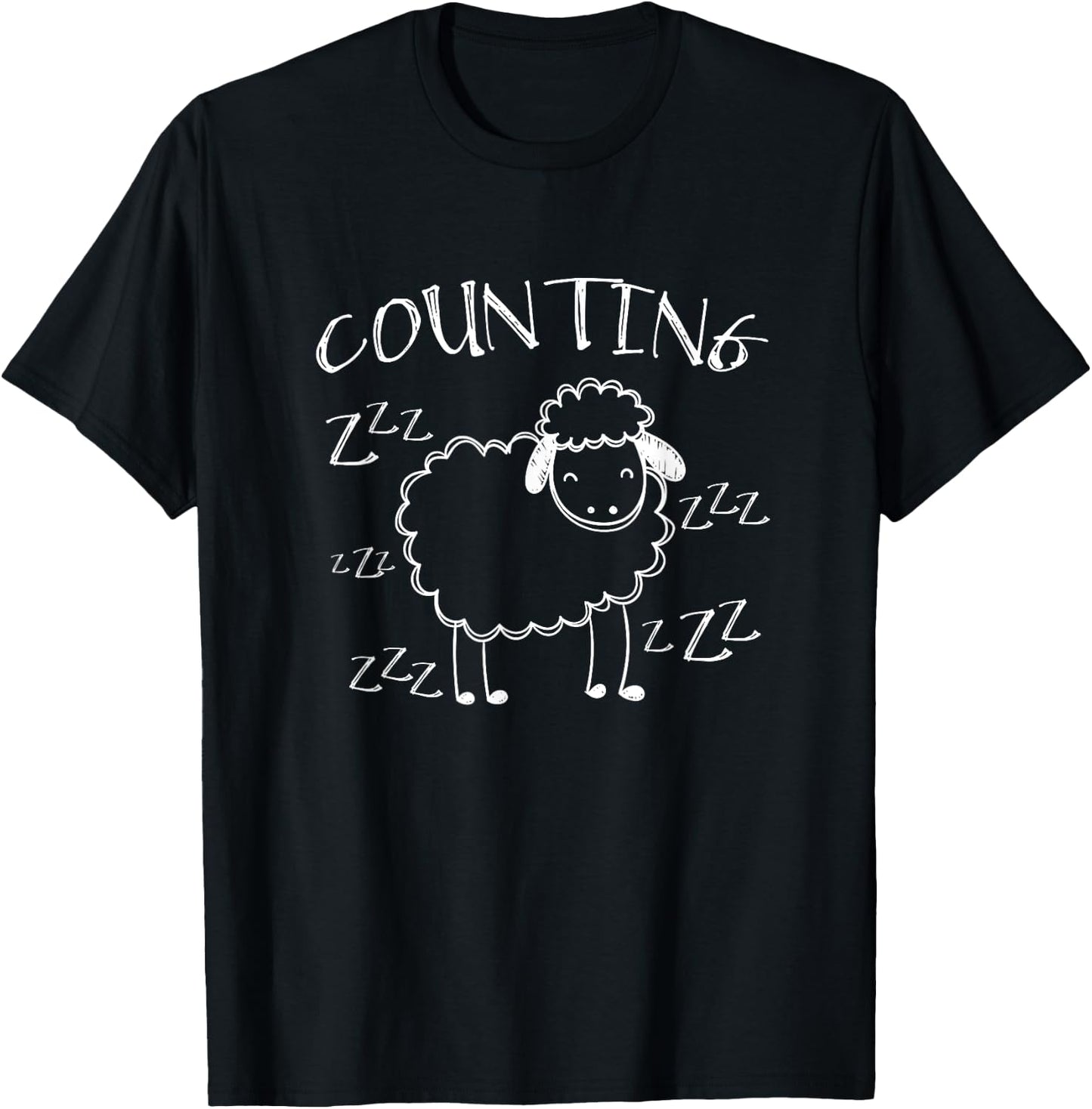 Counting Sheep T-Shirt - T-Shirt | Black