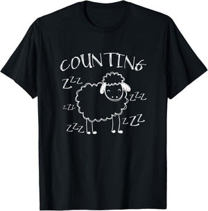 Counting Sheep T-Shirt - T-Shirt | Black