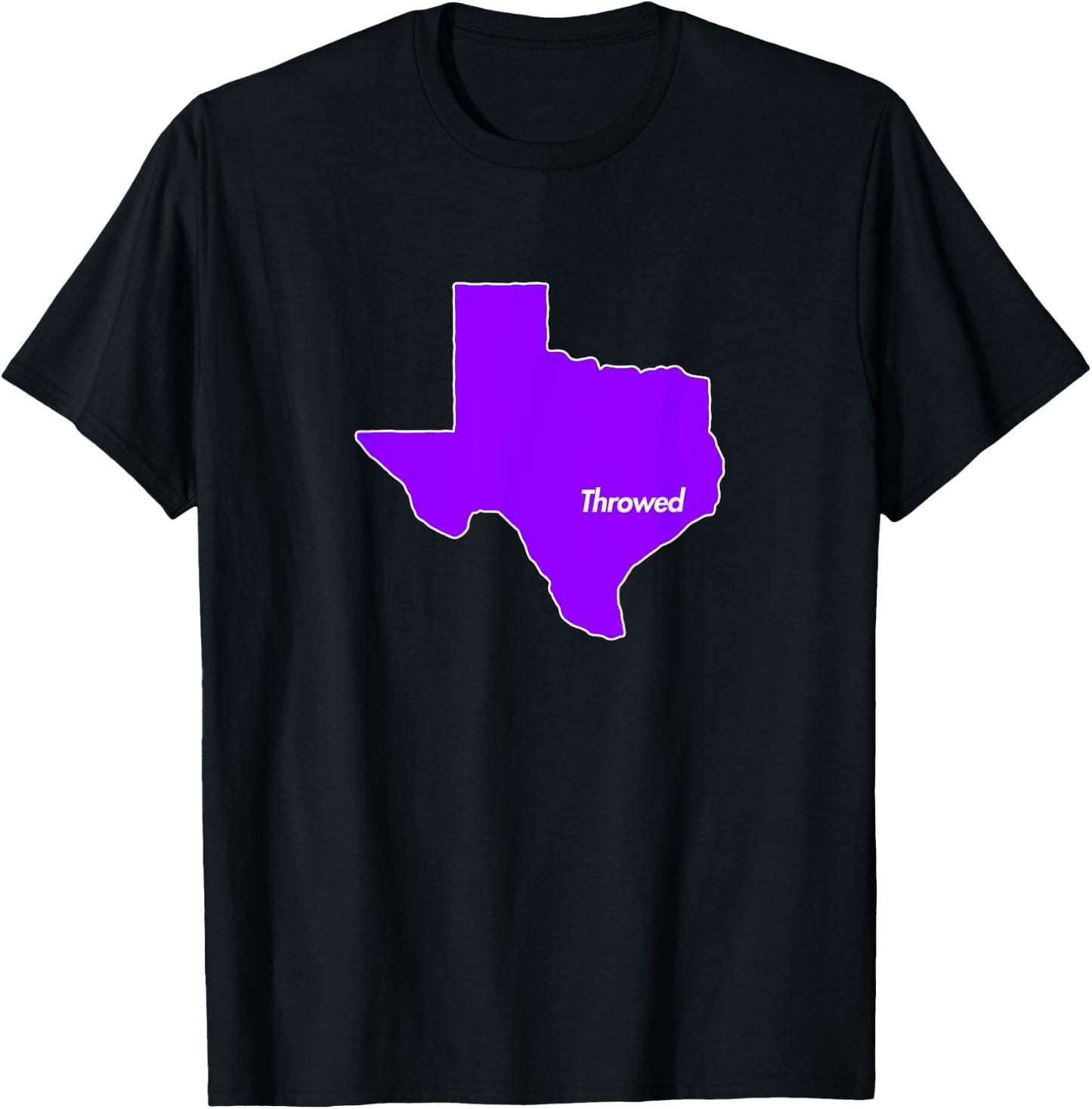 Throwed Houston Purple Texas State TX Lean Screw Chopped T-Shirt - T-Shirt | Black
