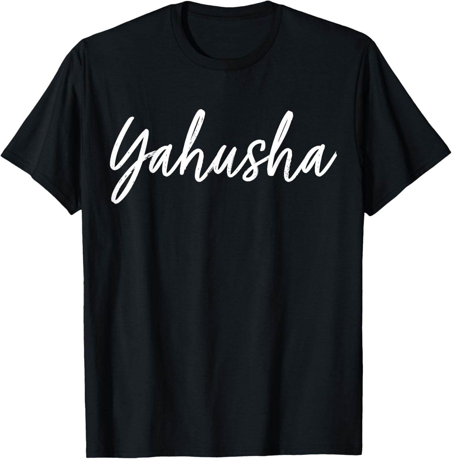 Yahusha Script T-Shirt - T-Shirt | Black