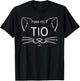 Purr-fect Tio Funny Cat Lover Hispanic Uncle Kittens Owner T-Shirt - T-Shirt | Black