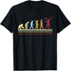 Tennis Player Retro Sport Evolution T-Shirt - T-Shirt | Black