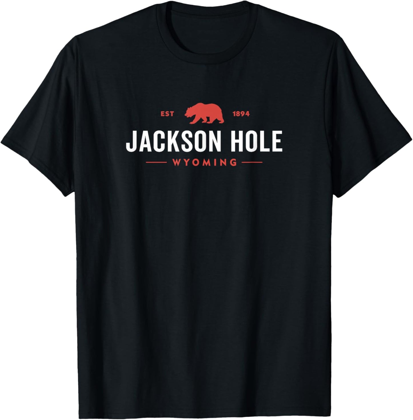 Retro Jackson Hole Wyoming Grand Teton Vintage T-Shirt - T-Shirt | Black