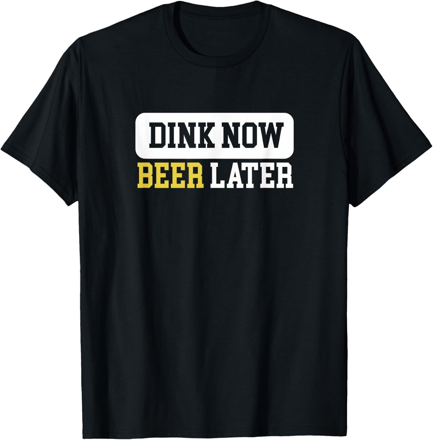 Beer Dink Funny Pickleball T-Shirt - T-Shirt | Black