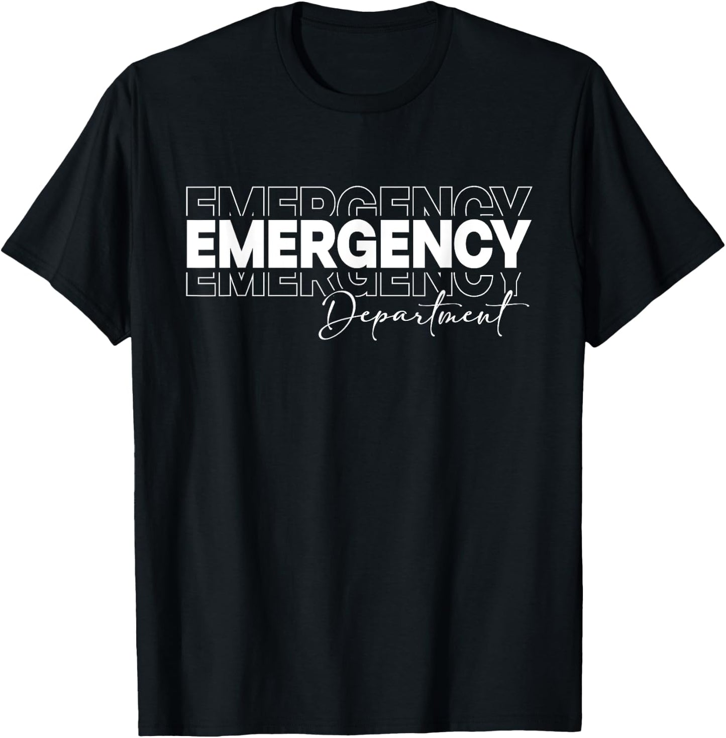 Emergency Department Emergency Room Healthcare Nursing T-Shirt - T-Shirt | Black