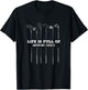 Life is Full of important choices | Golf Clubs varieties T-Shirt - T-Shirt | Black