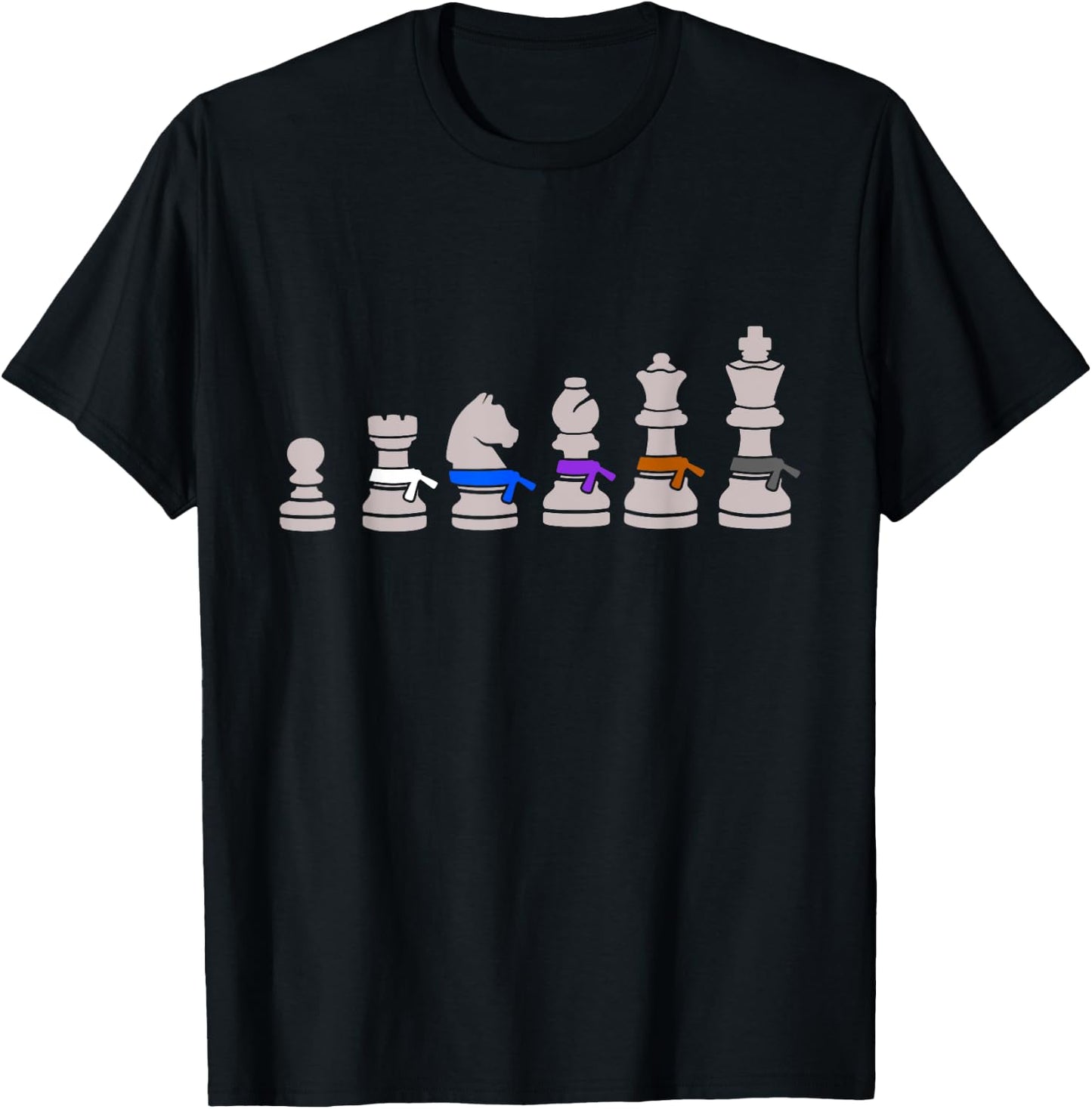 Funny Chess Jujitsu For BJJ Fighter Gift Men Women And Kids T-Shirt - T-Shirt | Black