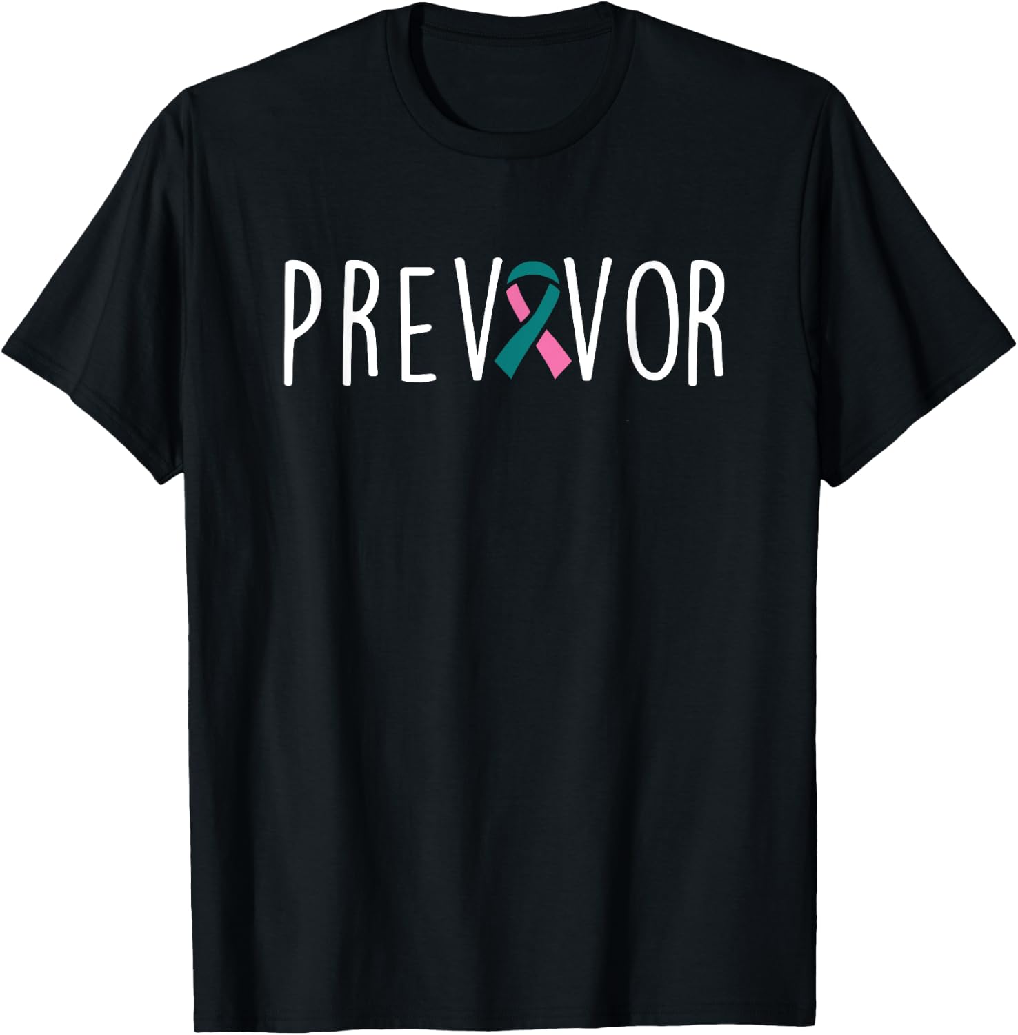 BRCA Breast Cancer Prevention Pink Ribbon Breast Awareness T-Shirt - T-Shirt | Black