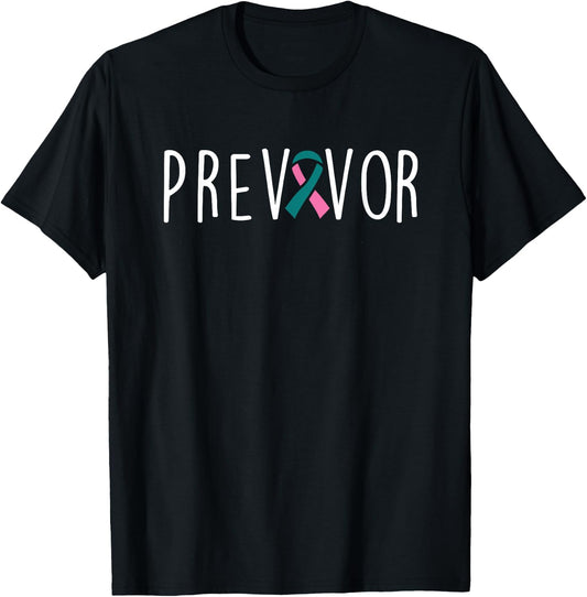 BRCA Breast Cancer Prevention Pink Ribbon Breast Awareness T-Shirt - T-Shirt | Black