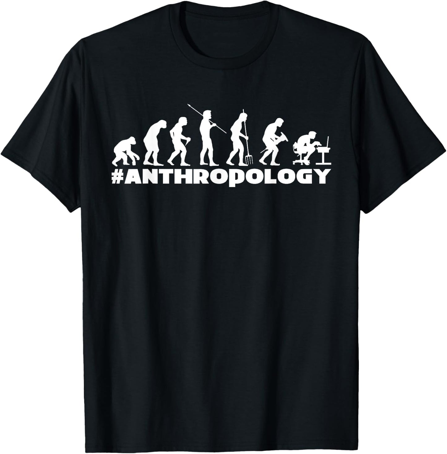 Anthropology Evolution Human Anthropologist T-Shirt - T-Shirt | Black