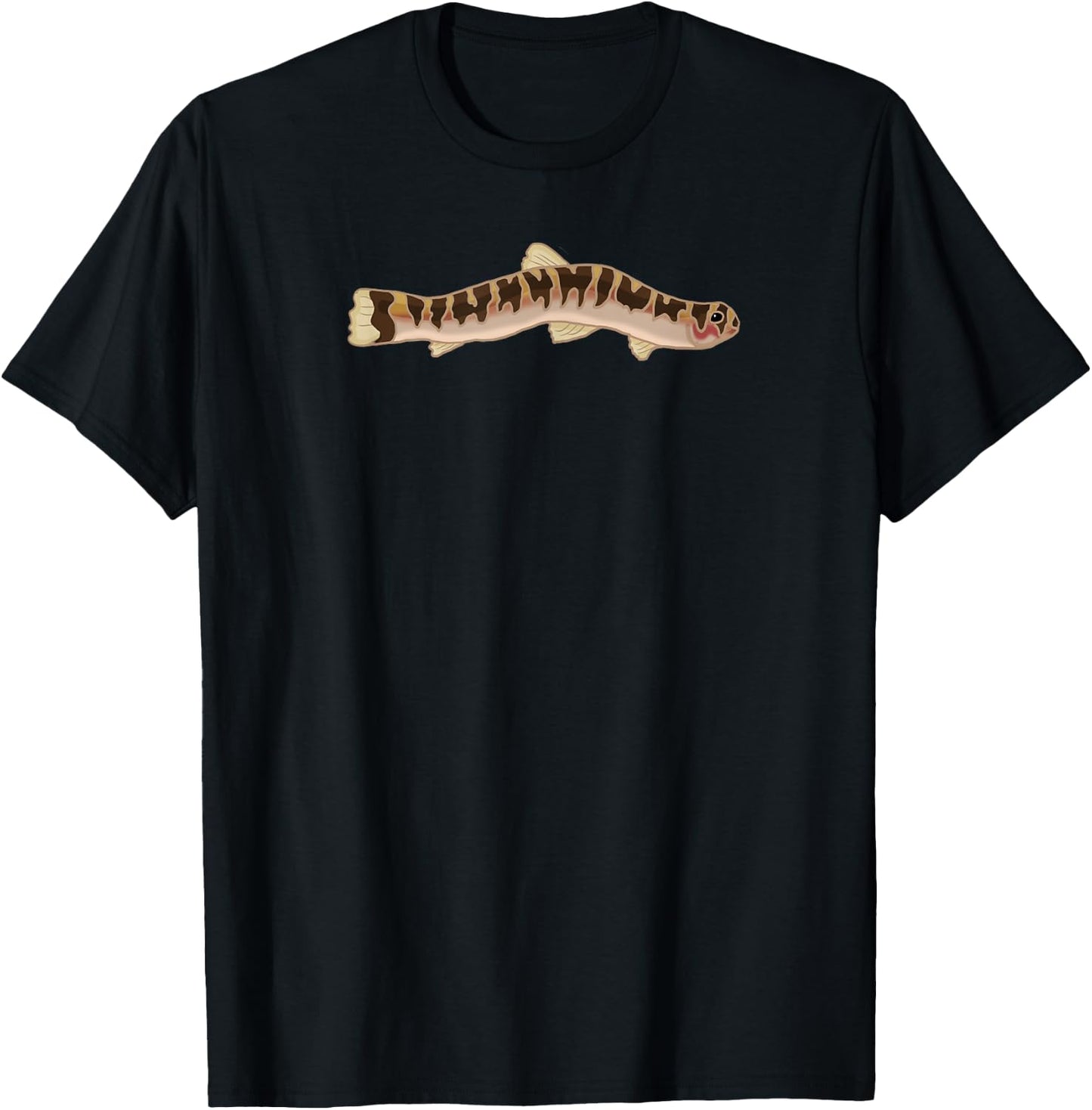 Kuhli Loach Aquarium Design for Fishkeeping Fans T-Shirt - T-Shirt | Black