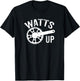 Watts Up Funny Cycling Shirt T-Shirt - T-Shirt | Black