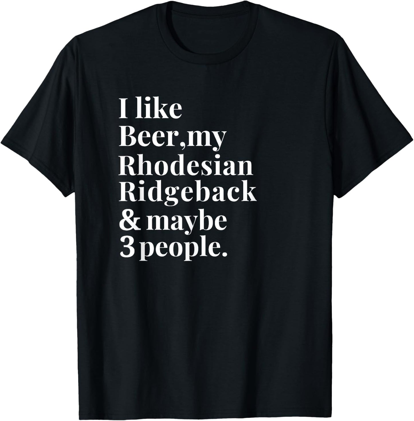 Rhodesian Ridgeback Funny Dog Owner Beer Lover Gift Women T-Shirt - T-Shirt | Black