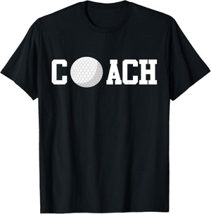 Golf Instructor Coach Golfer Golf Ball Gift Golf Course T-Shirt - T-Shirt | Black