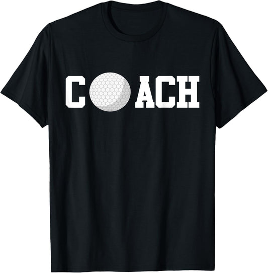 Golf Instructor Coach Golfer Golf Ball Gift Golf Course T-Shirt - T-Shirt | Black