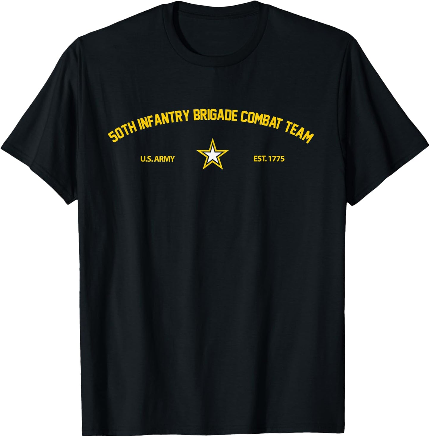 US Army 50th Infantry Brigade Combat Team T-Shirt - T-Shirt | Black