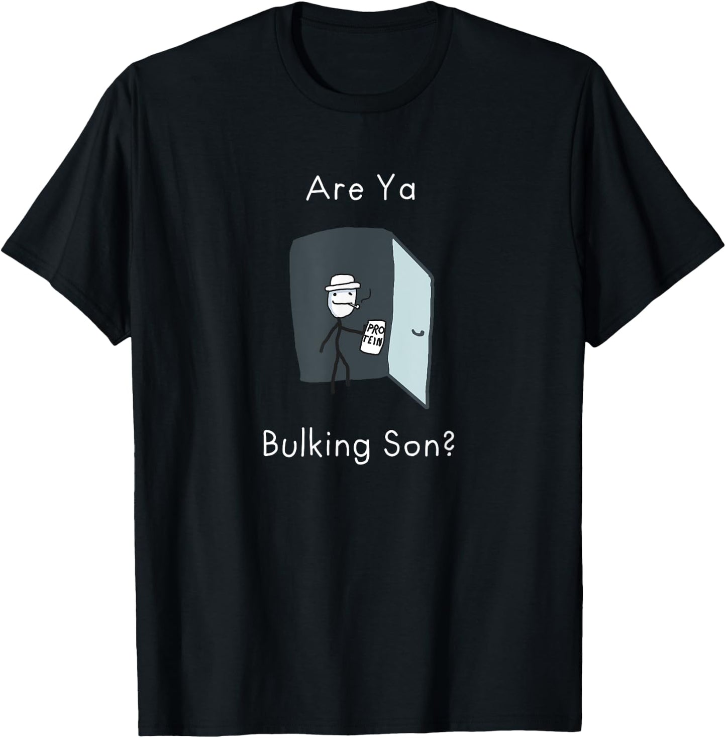 Are Ya Bulking Son Gym Meme T-Shirt - T-Shirt | Black