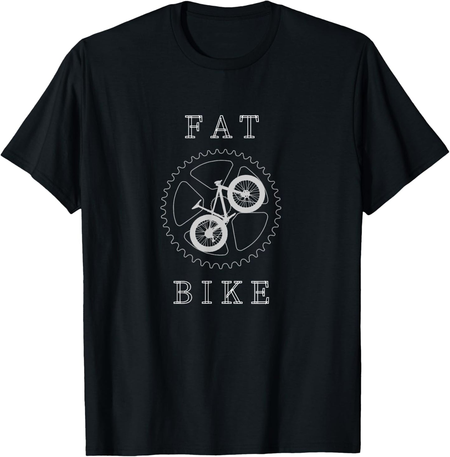 Fat bike mountain bike design T-Shirt - T-Shirt | Black