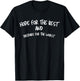 Hope For The Best And Prepare For The Worst T-Shirt - T-Shirt | Black