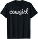 Cowgirl - Cow Girl, Horse, Equestrian T-Shirt - T-Shirt | Black