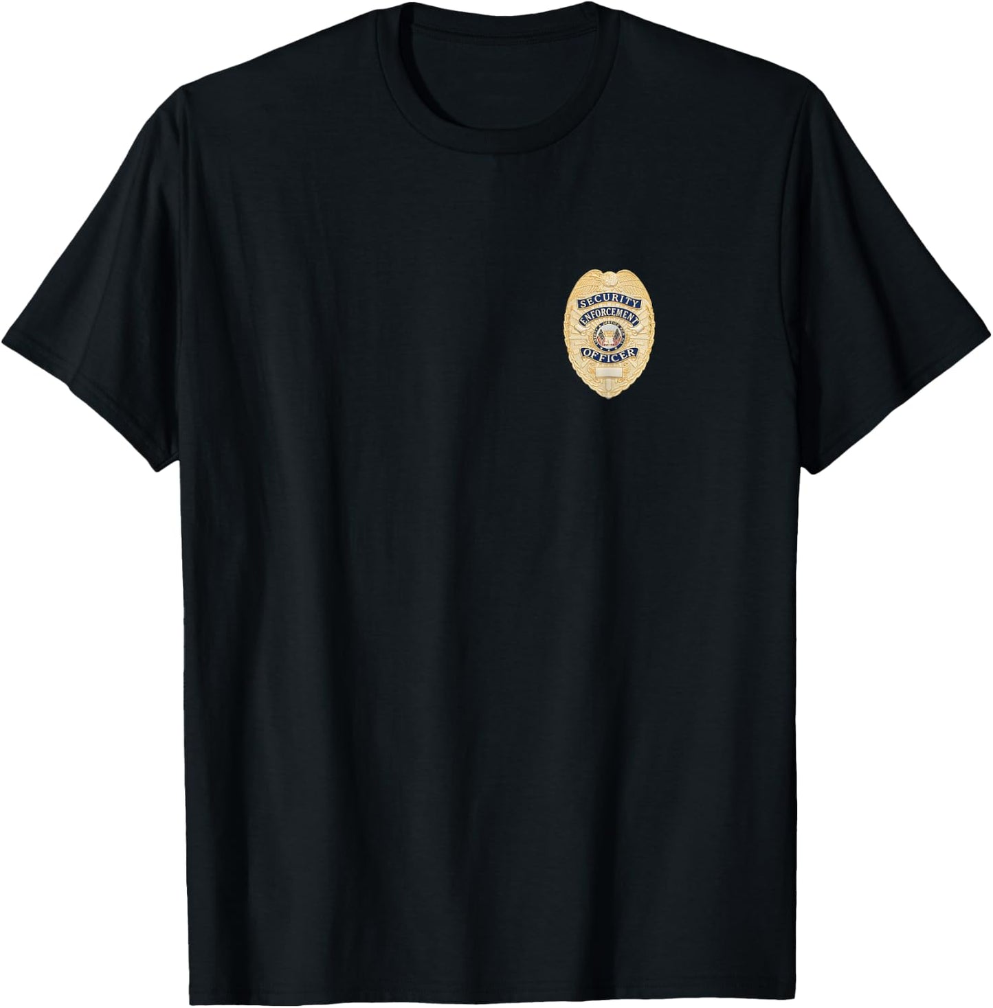 Security Officer Enforcement Badge Police Guards Uniform T-Shirt - T-Shirt | Black