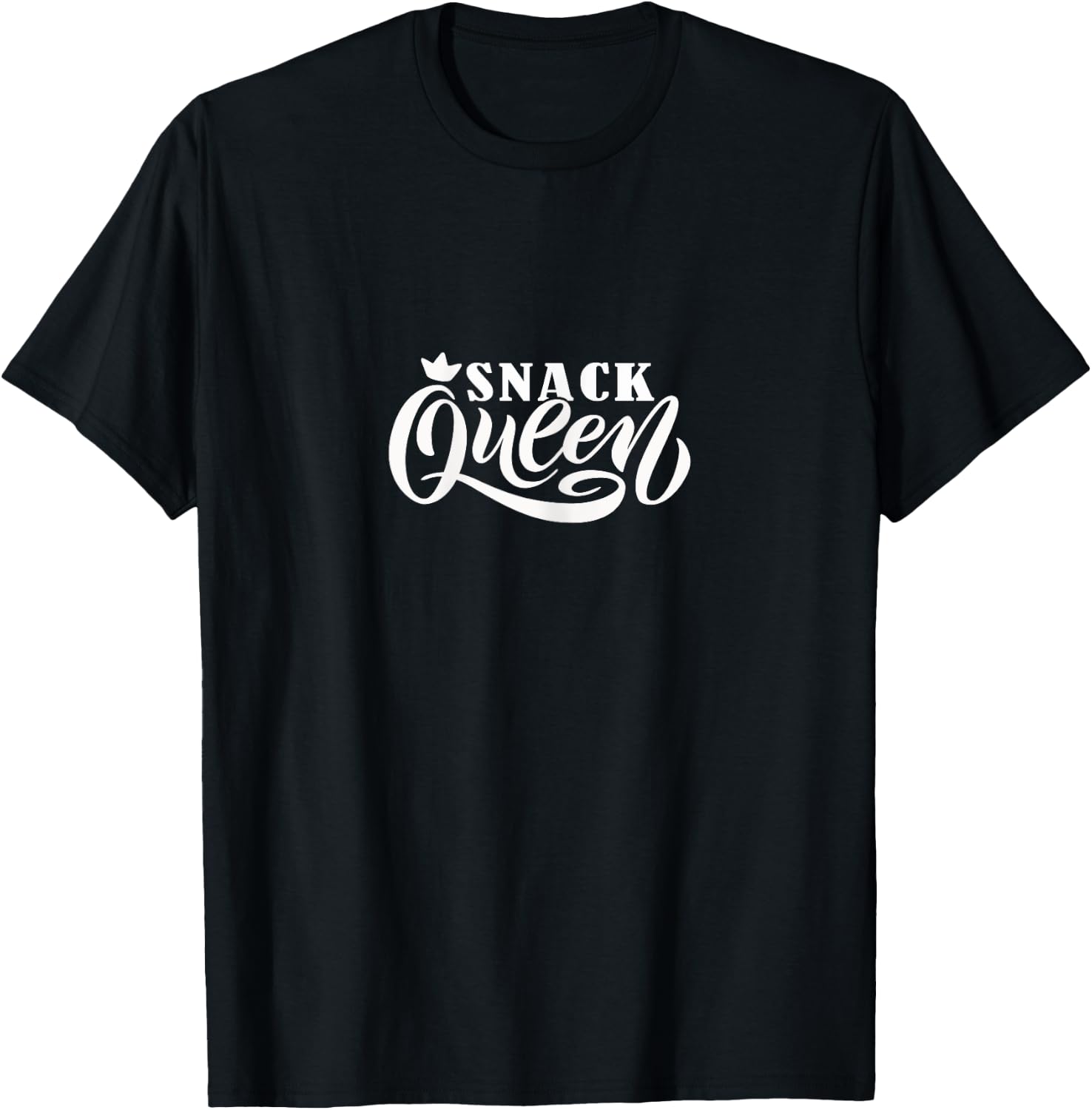 Snack Queen | Funny hungry munchies lover T-Shirt - T-Shirt | Black