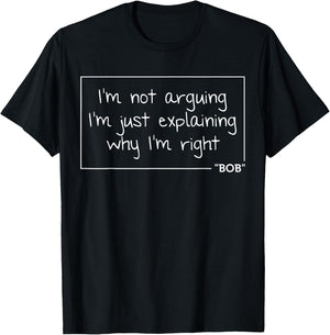 BOB Quote Funny Birthday Personalized Name Gift T-Shirt - T-Shirt | Black
