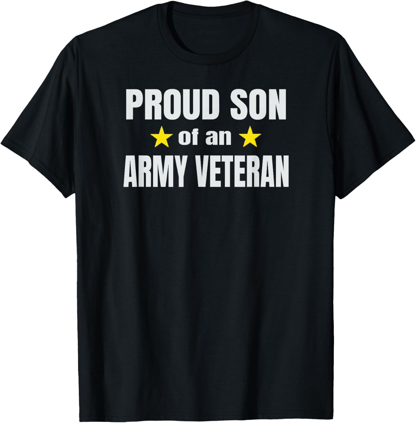US Army Veteran Proud Son of Army Vet T-Shirt - T-Shirt | Black