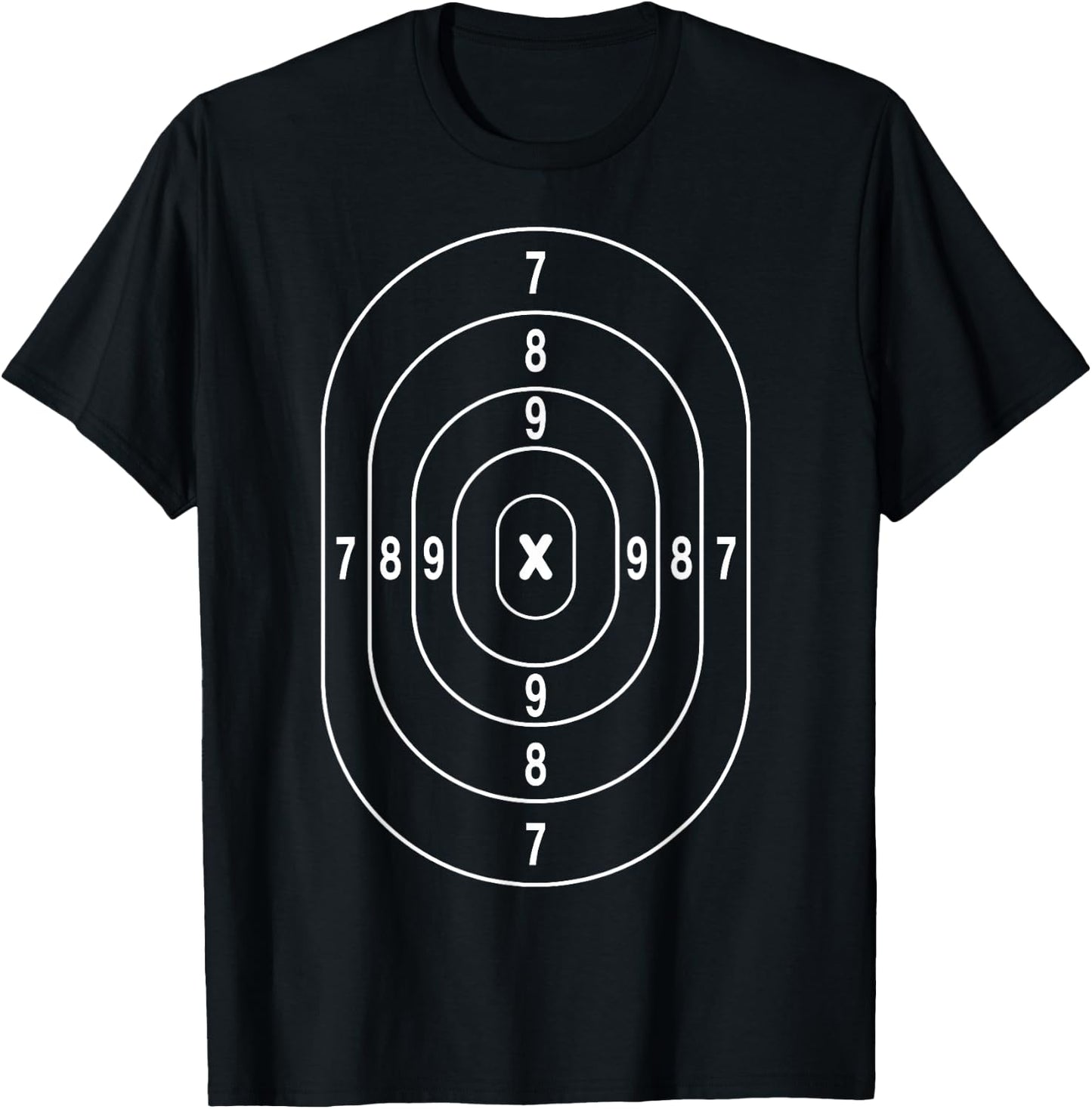 Cool Shooting Range Target | Funny Marksman Gun Lover Gift T-Shirt - T-Shirt | Black